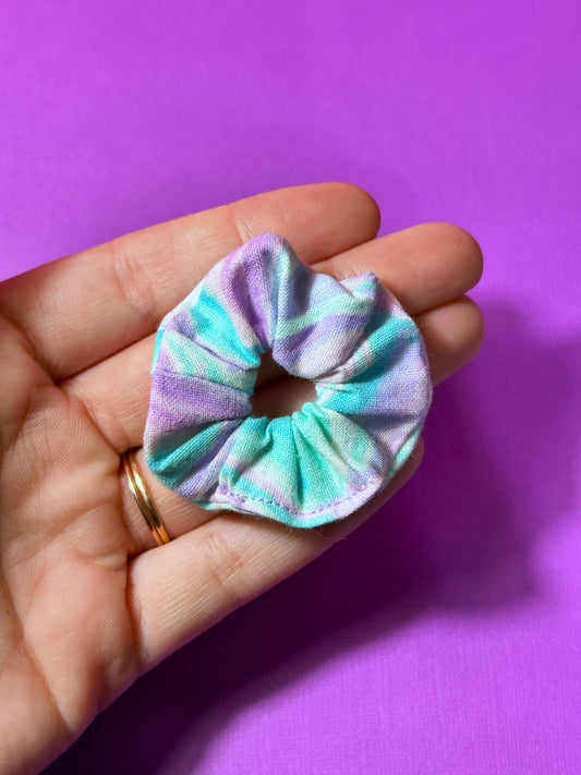 Mini Scrunchie Purple Swirl