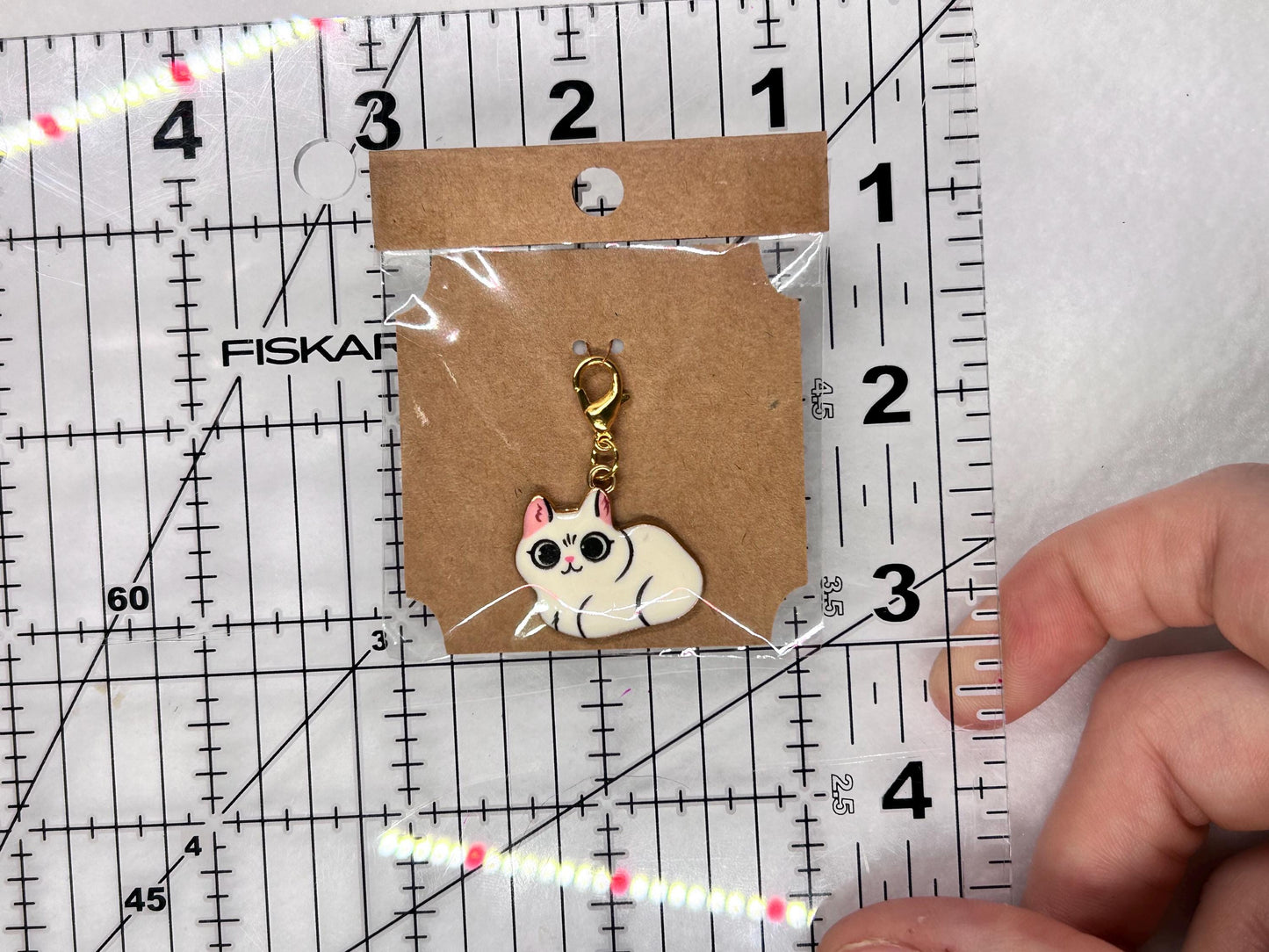 Small Enamel Cat Charms with Lobster Clasp