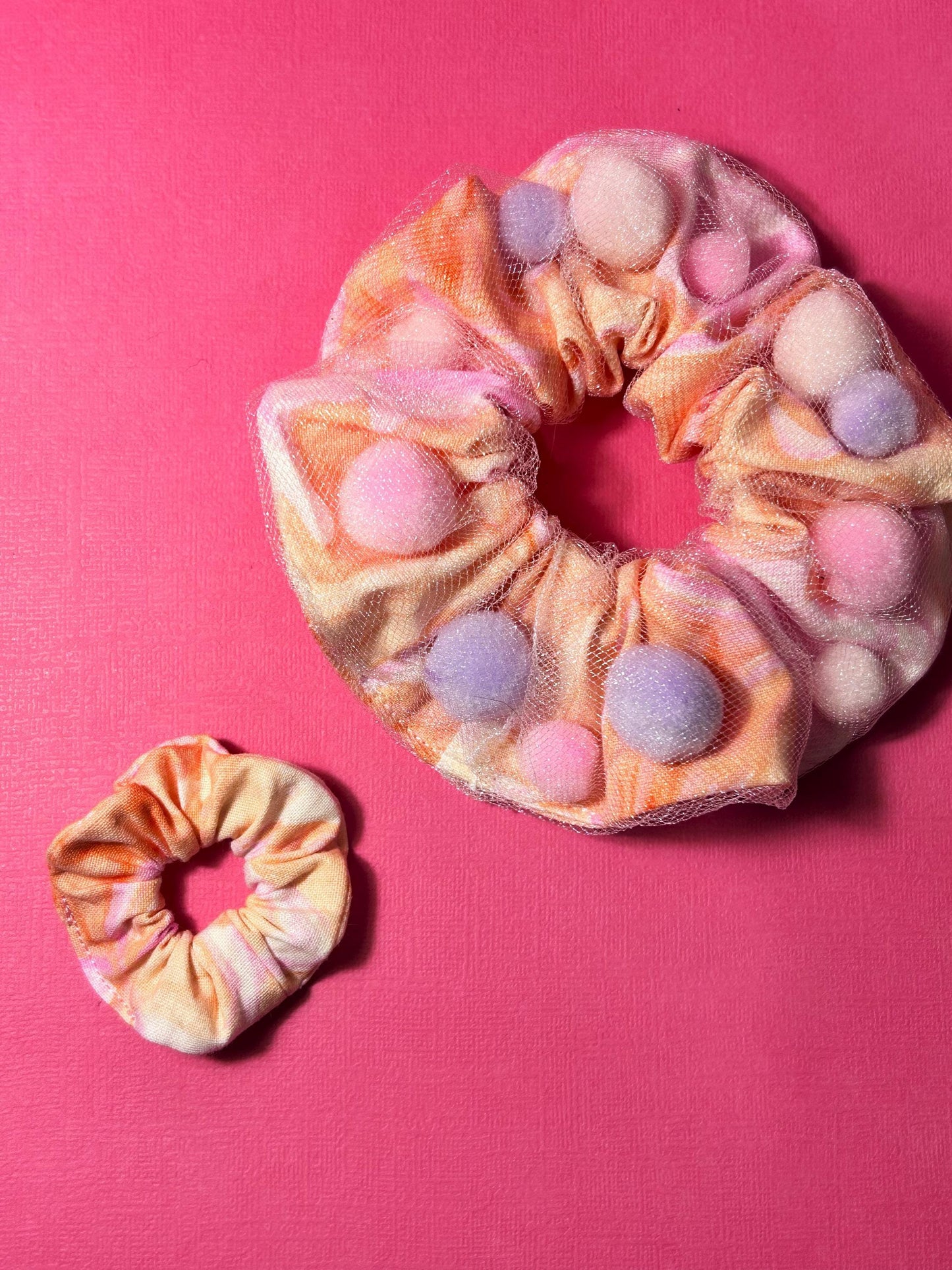 Mini Scrunchie Orange Swirl