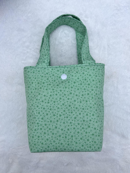 Mini Tote Bag Vintage Green Star