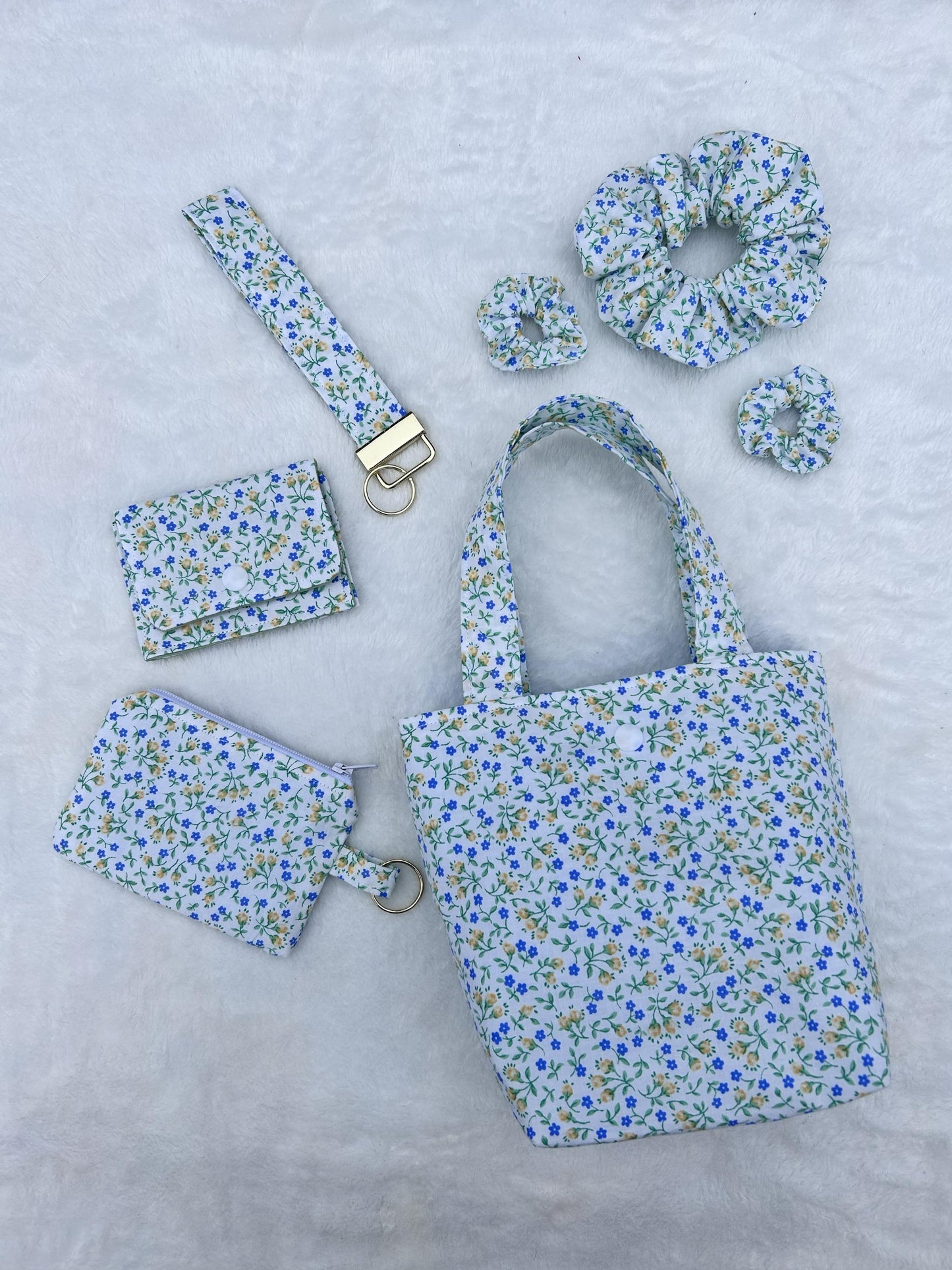 Mini Tote Bag Vintage Floral