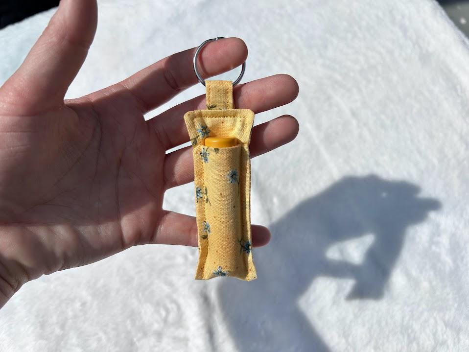 Chapstick Holder Keychain