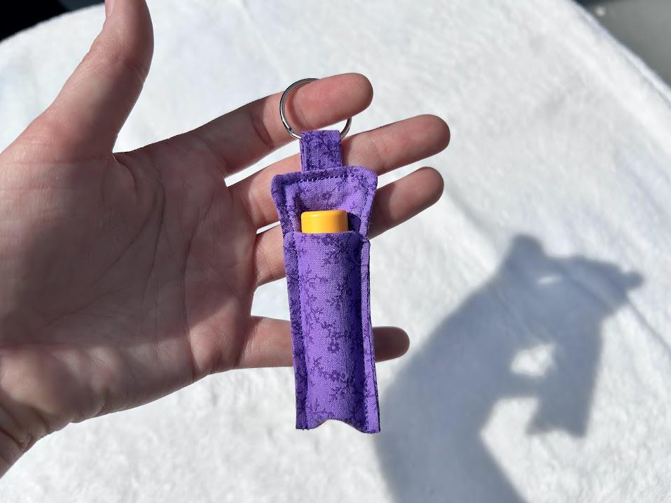 Chapstick Holder Keychain
