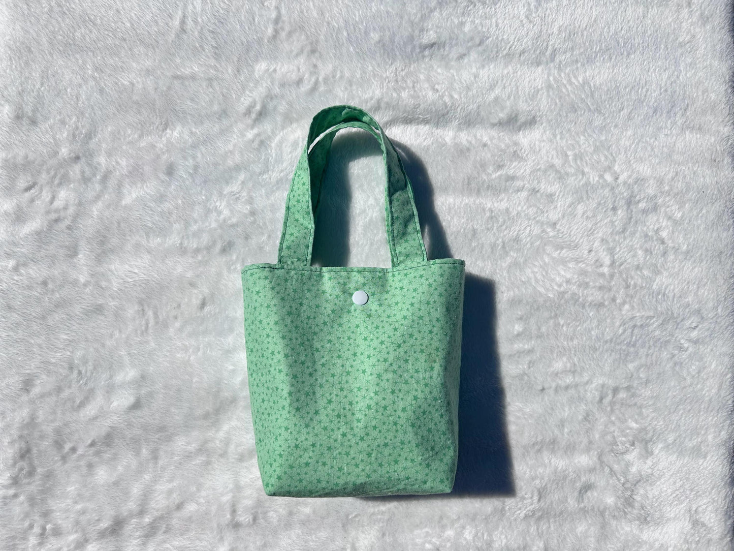 Mini Tote Bag Vintage Green Star